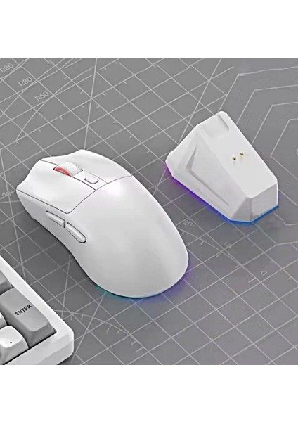 WD139 Manyetik Şarjlı Bt+2.4ghz 1600DPI Ultra Hafif Şarjlı Kablosuz Oyuncu Mouse Oyuncu Faresi