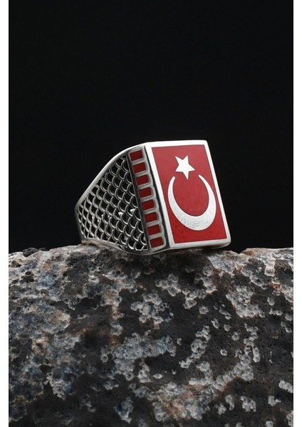 Doğal Akik Taşlı Tesbih ve 925 Ayar Gümüş Yüzük Ay Yıldızlı (Ayyıldızlı) Mineli 901976 indirimleri