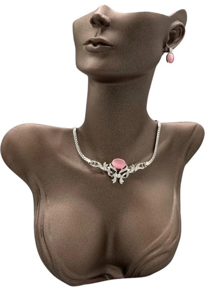 Yerli Üretim Polyester Malzeme Kahve Renk 33 / 26 cm Takı Sergileme Mankeni