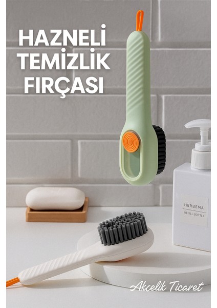 Akçelikticaret Hazneli Temizlik Fırçası-Ayakkabı Bot Temizleme Fırçası