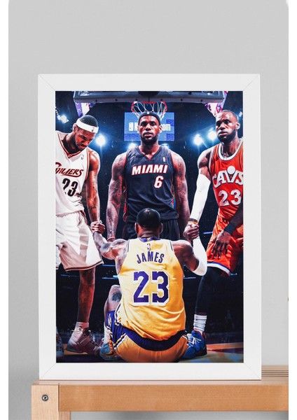 Lebron James Çerçeveli Tablo - Basketbol Nba Posteri Tablo