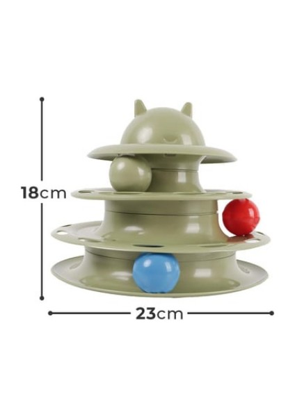 3 Katlı Kedi Oyuncağı Tower Of Tracks Eğitici Kedi Oyuncağı Interaktif Oyuncak Kedi Topları ve 3 Katlı Kedi Oyuncağı Kedi Oyalayıcı Oyuncak fiyatları