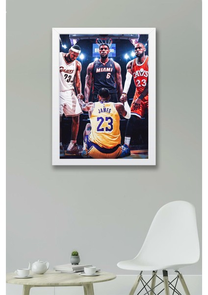 Lebron James Çerçeveli Tablo - Basketbol Nba Posteri Tablo fiyatları