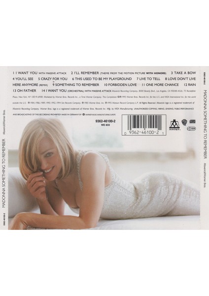 Dikkat CD Madonna – Something To Remember