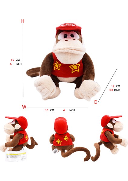 Mario Peluş Oyuncak Prenses Şeftali Bowser Koopera Jr Ludwig Roy Morton Wendy Raimi Iguillari Anime Peluş Karikatür Pelouche Bebek (Yurt Dışından)