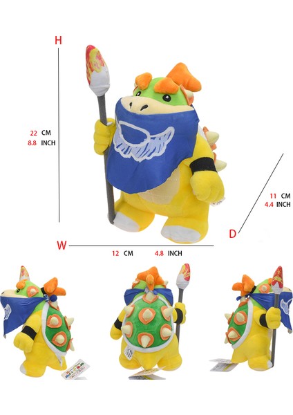 Mario Peluş Oyuncak Prenses Şeftali Bowser Koopera Jr Ludwig Roy Morton Wendy Raimi Iguillari Anime Peluş Karikatür Pelouche Bebek (Yurt Dışından)