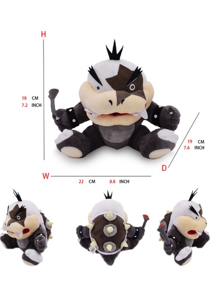 Mario Peluş Oyuncak Prenses Şeftali Bowser Koopera Jr Ludwig Roy Morton Wendy Raimi Iguillari Anime Peluş Karikatür Pelouche Bebek (Yurt Dışından)