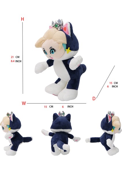 Mario Peluş Oyuncak Prenses Şeftali Bowser Koopera Jr Ludwig Roy Morton Wendy Raimi Iguillari Anime Peluş Karikatür Pelouche Bebek (Yurt Dışından)