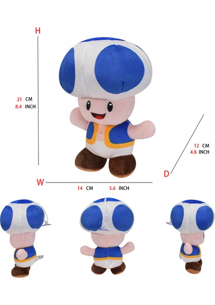 Mario Peluş Oyuncak Prenses Şeftali Bowser Koopera Jr Ludwig Roy Morton Wendy Raimi Iguillari Anime Peluş Karikatür Pelouche Bebek (Yurt Dışından)