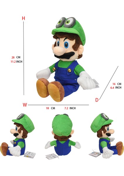 Mario Peluş Oyuncak Prenses Şeftali Bowser Koopera Jr Ludwig Roy Morton Wendy Raimi Iguillari Anime Peluş Karikatür Pelouche Bebek (Yurt Dışından)