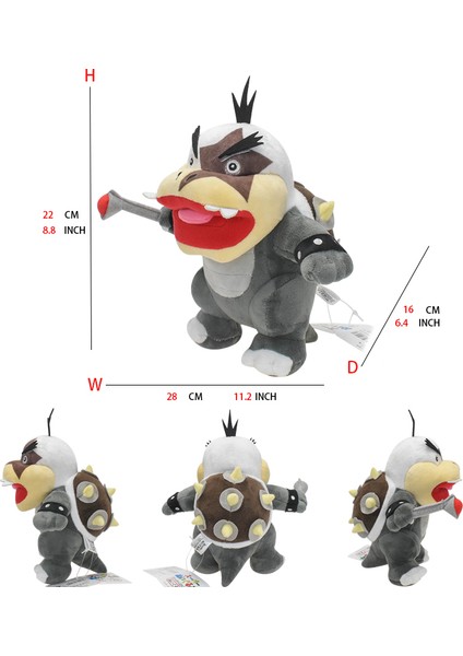 Mario Peluş Oyuncak Prenses Şeftali Bowser Koopera Jr Ludwig Roy Morton Wendy Raimi Iguillari Anime Peluş Karikatür Pelouche Bebek (Yurt Dışından)