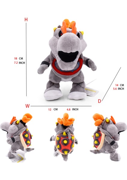 Mario Peluş Oyuncak Prenses Şeftali Bowser Koopera Jr Ludwig Roy Morton Wendy Raimi Iguillari Anime Peluş Karikatür Pelouche Bebek (Yurt Dışından)