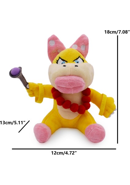 Mario Peluş Oyuncak Prenses Şeftali Bowser Koopera Jr Ludwig Roy Morton Wendy Raimi Iguillari Anime Peluş Karikatür Pelouche Bebek (Yurt Dışından)