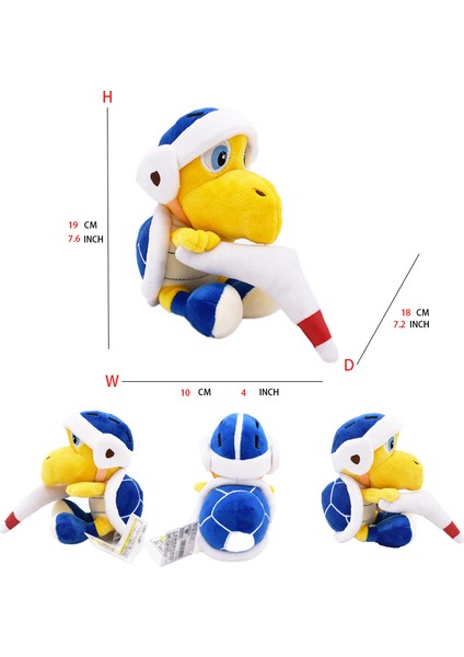Mario Peluş Oyuncak Prenses Şeftali Bowser Koopera Jr Ludwig Roy Morton Wendy Raimi Iguillari Anime Peluş Karikatür Pelouche Bebek (Yurt Dışından)