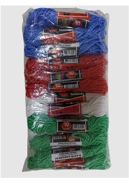 Robinanka Kale Plastik Çamaşır Ipi 10 Metre 24 Adet
