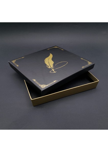 Tüylü Kalem Tasarımlı Hediye Kutusu