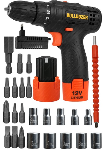 12V 1.5AH Lityum Pil Elektrikli Matkap