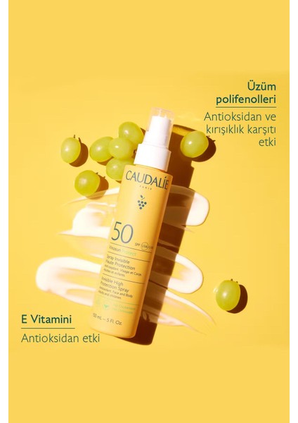 Vinosun High Protection Spray SPF50 150 ml + Caudalie Vinosun After Sun Repairing Lotion 200 ml fiyatları