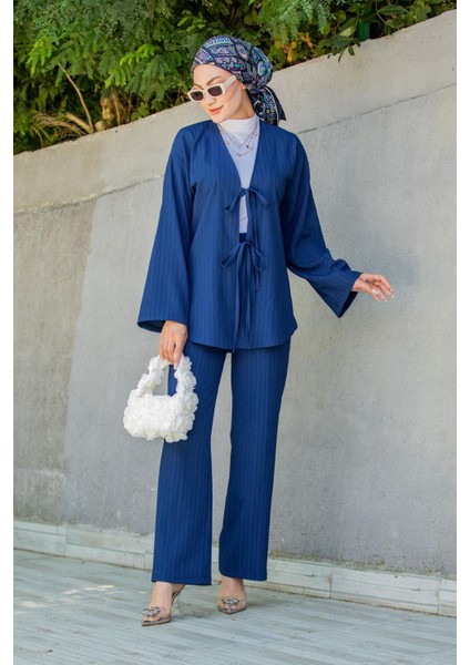 Mira Bürümcük Kumaş Tunik Pantolon Takım-Laci modelleri