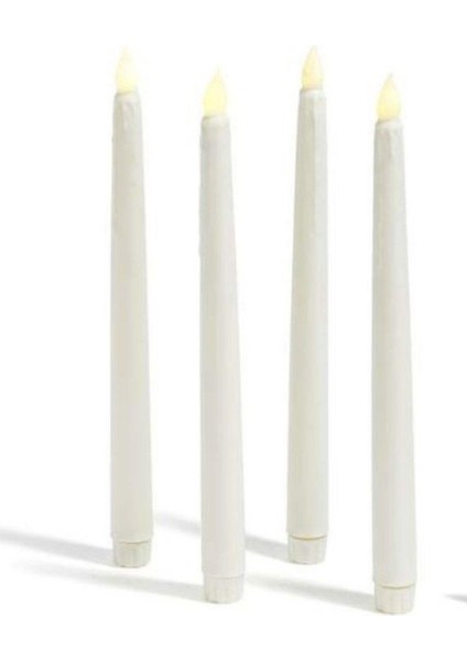 Mum Led Işıklı Şamdan mumu 28cm ekru-2li fiyatları