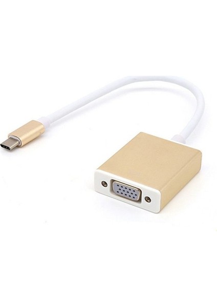 Usb 3.1 Type-C Giriş - Vga Çıkış Çevirici Kablo