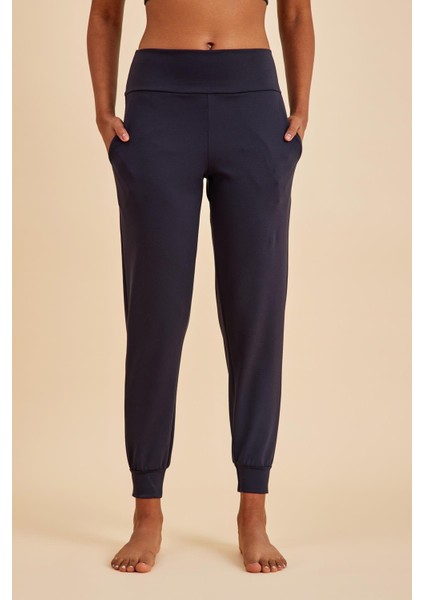 Sportive Siyah Light Touch Bilekten Lastikli Jogger Eşofman Alt