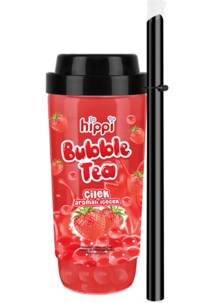 Bubble Tea Çilek Aromalı İçecek 300ml 15'li Paket