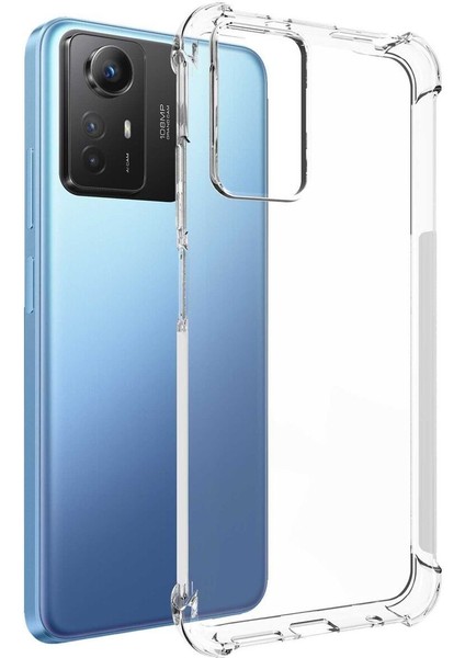 Xiaomi Redmi 13C Kılıf Crystal Sert Pc Antishock Darbe Emici Kenar Şeffaf Silikon Kapak