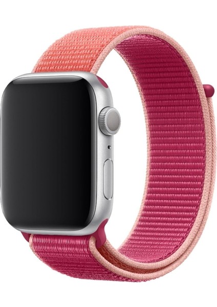 Apple Watch Seri 1/2/3/4/5/6/7/8/SE/Ultra 38mm 40mm 41mm 42mm 44mm 45mm 49mm Kordon Kayış Bileklik Naylon Örgü Hasır Cırt Cırtlı Kaliteli Silikon