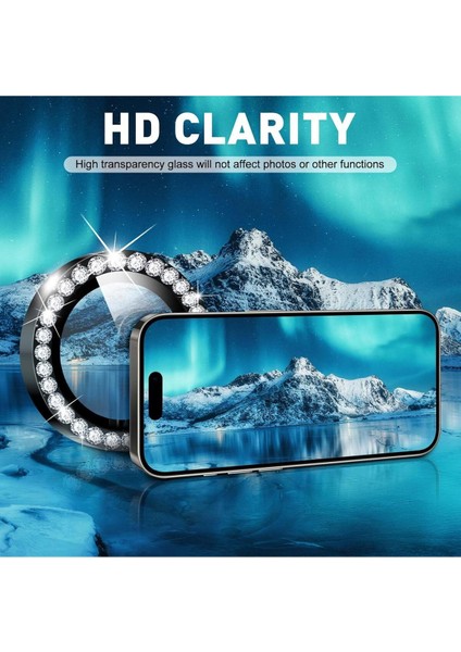 Apple iPhone 13 Taşlı Parlak Kamera Lens Koruyucu Cam ve Çerçeve Kamera Koruma Lensi modelleri