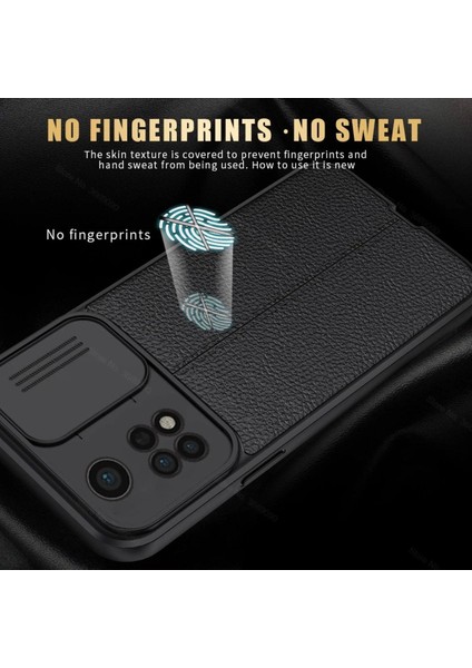 Xiaomi Mi 11T Pro Uyumlu Kılıf Sürgülü Slide Kamera Korumalı Deri Görünümlü Lüks Silikon modelleri
