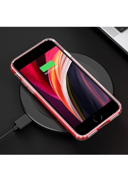 Apple iPhone 8 Kılıf Magsafe Wireless Kablosuz Şarj Destekli Sert Şeffaf Darbe Emici Kapak
