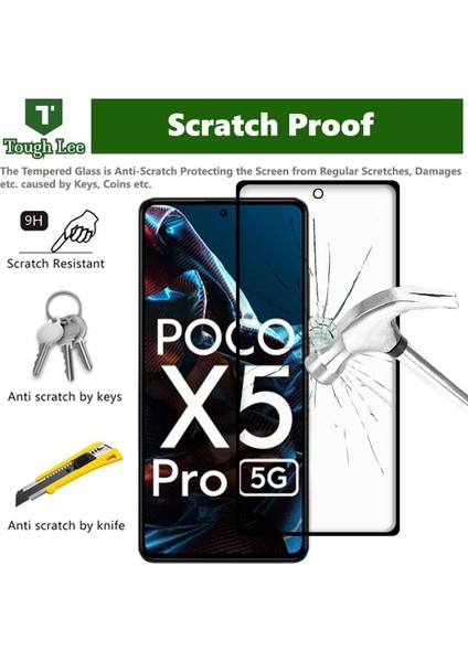Xiaomi Poco X5 Pro 5g Uyumlu Tam Kaplayan Tamperli Cam Ekran Koruyucu fiyatları