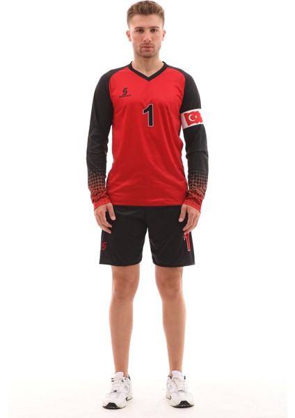 Kırmızı Sünger Destekli Kaleci Forma Takımı R0124