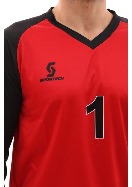 Kırmızı Sünger Destekli Kaleci Forma Takımı R0124