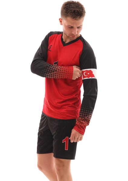Kırmızı Sünger Destekli Kaleci Forma Takımı R0124
