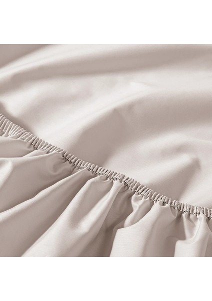 %100 Pamuk Percale Lastikli Çarşaf 200X200 cm Gri - Pure Serisi modelleri