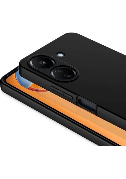 Xiaomi Poco C65 Kılıf Kadife Lansman Soft Yumuşak Liquid Silikon Kamera Korumalı Kapak