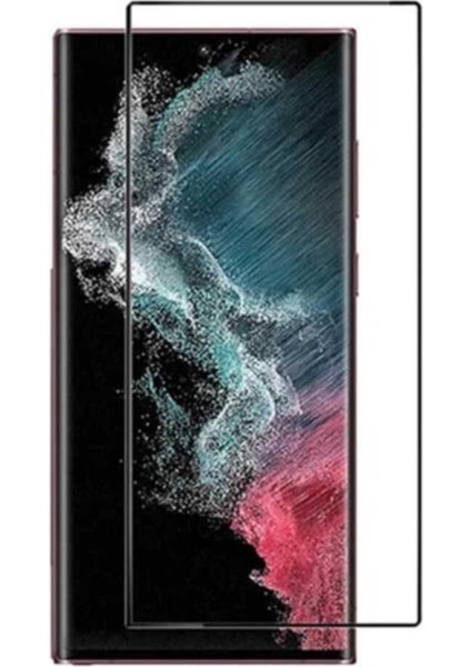 Samsung Galaxy S22 Ultra Tam Ekran Koruyucu Seramik Esnek Bükülebilen Kırılmaz Cam 9H