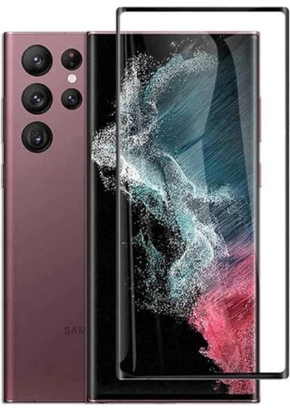 Samsung Galaxy S22 Ultra Tam Ekran Koruyucu Seramik Esnek Bükülebilen Kırılmaz Cam 9H modelleri