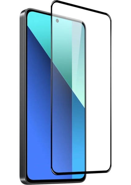 Xiaomi Redmi Note 13 4g Uyumlu Tam Kapatan Tamperli Cam Ekran Koruyucu Kırılmaz Cam
