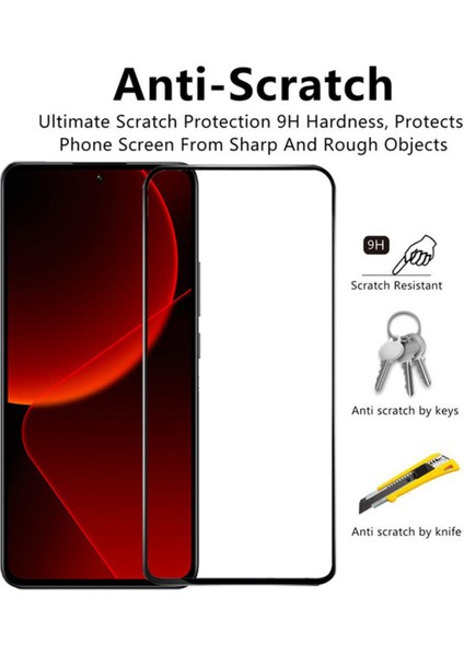 Xiaomi Mi 13T Pro Uyumlu Tam Kapatan Tamperli Cam Ekran Koruyucu Kırılmaz Cam fiyatları