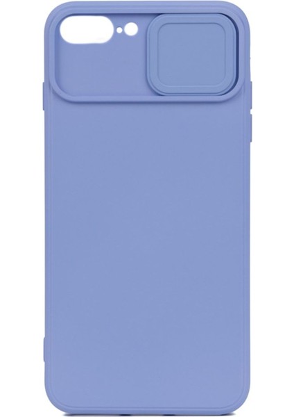 Apple iPhone 7/8 Plus Uyumlu Kılıf Içi Kadife Sürgülü Slide Kamera Korumalı Lansman Kapak