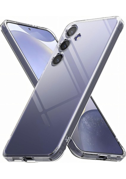 Samsung Galaxy S25 Plus Uyumlu Kılıf Kamera Korumalı Şeffaf Ultra Ince Esnek Renksiz Silikon Kapak