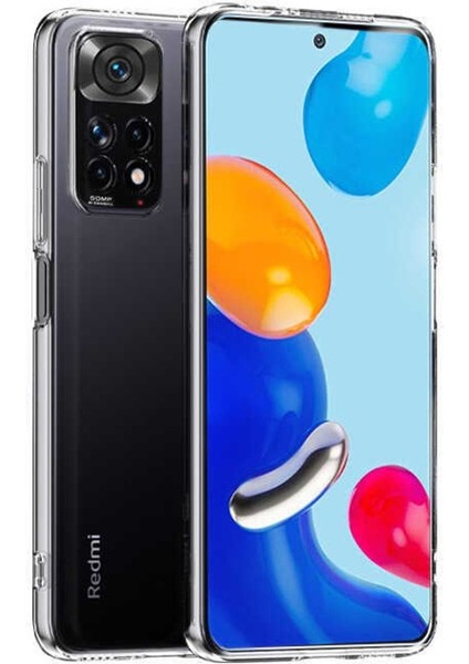 Xiaomi Redmi Note 11 Kılıf 3D kamera Korumalı Şeffaf Yumuşak Süper Silikon Kapak