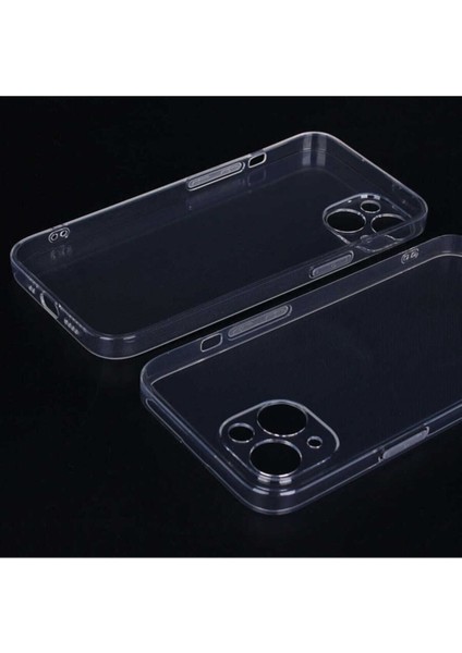 iPhone 13 Kılıf 3D kamera Korumalı Şeffaf Yumuşak Süper Silikon Kapak