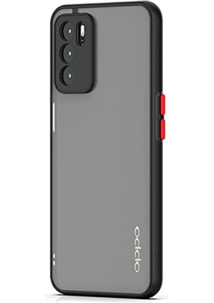 Oppo A16 Kılıf Mat Parmak Izi Yapmaz Kamera Korumalı Renkli Tuşlu Sert Silikon