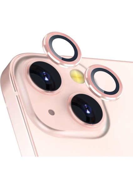 Apple iPhone 15 Kamera Koruma Renkli Lens Koruyucu Temperli Cam Koruma