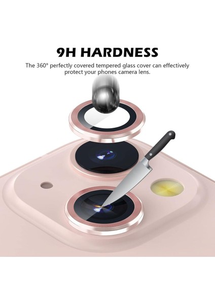 Apple iPhone 15 Kamera Koruma Renkli Lens Koruyucu Temperli Cam Koruma modelleri