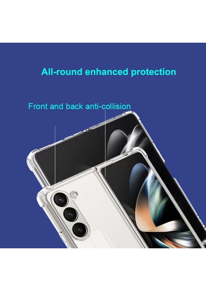 Samsung Galaxy Z Fold 6 Kılıf Crystal Sert Pc Antishock Darbe Emici Kenar Şeffaf Silikon Kapak modelleri